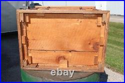 Antique Country Store Vintage c. 1900 Clark's 6 Drawer Oak Spool Cabinet Display