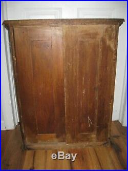 Antique Diamond Dyes Counter Display Cabinet Store Advertising Oak Governess VTG