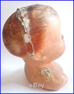 Antique GERBER BABY Doll Head Bust Store Display Advertising Chippy Mold Vintage