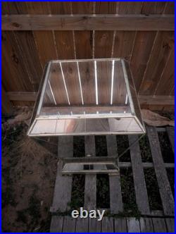 Antique Glass Mercantile Display Case Vintage Retail Store Counter Showcase