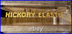Antique Hickory Elastic Display Case General Store Counter Fixture Thread