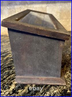 Antique Hickory Elastic Display Case General Store Counter Fixture Thread