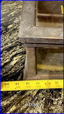 Antique Hickory Elastic Display Case General Store Counter Fixture Thread