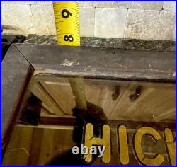 Antique Hickory Elastic Display Case General Store Counter Fixture Thread