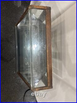 Antique Ingersoll Watch Wooden Countertop Glass Display Case General Store Sign