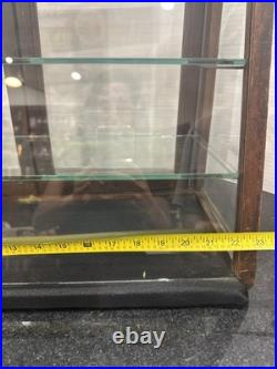 Antique Ingersoll Watch Wooden Countertop Glass Display Case General Store Sign