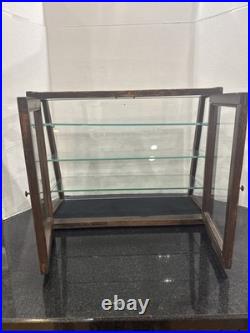 Antique Ingersoll Watch Wooden Countertop Glass Display Case General Store Sign