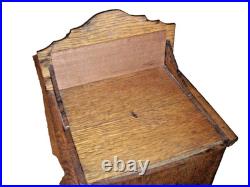 Antique Lamp Parts Oak Show Case Display Hardware Country Store