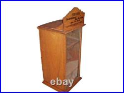 Antique Lamp Parts Oak Show Case Display Hardware Country Store