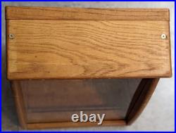 Antique Mercantile Sharp Edges Lasting Satisfaction Wooden Store Display Rare