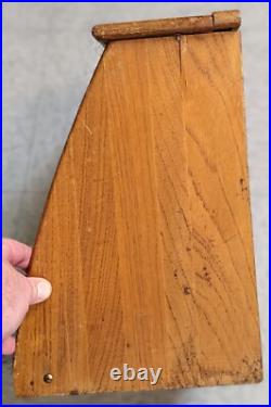 Antique Mercantile Sharp Edges Lasting Satisfaction Wooden Store Display Rare