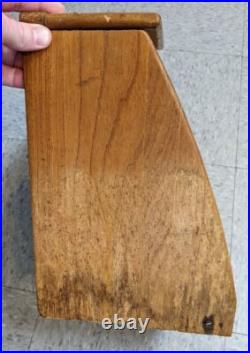 Antique Mercantile Sharp Edges Lasting Satisfaction Wooden Store Display Rare