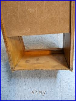 Antique Mercantile Sharp Edges Lasting Satisfaction Wooden Store Display Rare