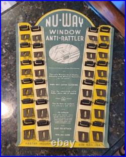 Antique Nu-Way Anti Rattler Window General Store Display Vintage