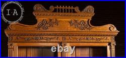 Antique Oak Jewelry Store Display Cabinet