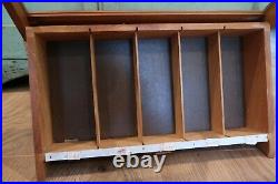 Antique PETERS High Velocity 22's Wood Ammo Store Display Case Vintage Dupont