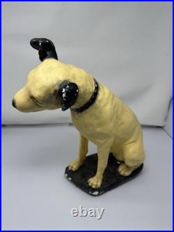 Antique RCA NIPPER Dog Chalkware Vintage Advertising