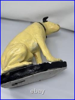 Antique RCA NIPPER Dog Chalkware Vintage Advertising
