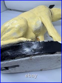 Antique RCA NIPPER Dog Chalkware Vintage Advertising