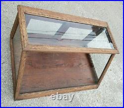 Antique Showcase Country General Drug Store Counter Top Apothecary Display Case