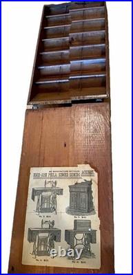 Antique Singer Sewing Machine Dealer Display Cabinet Sterchi Bros Store Counter