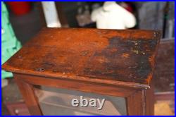 Antique Store Counter Display Case Wood shelf apothecary cabinet Countertop VTG Antique Store Counter Display Case Wood shelf apothecary cabinet Countertop VTG
