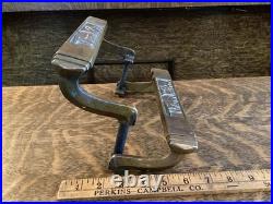 Antique Tom McAn Shoe Store Display Stand Bronze Steel Advertising Fixture 1920s