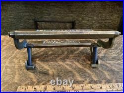 Antique Tom McAn Shoe Store Display Stand Bronze Steel Advertising Fixture 1920s