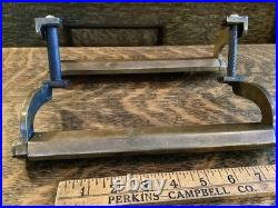 Antique Tom McAn Shoe Store Display Stand Bronze Steel Advertising Fixture 1920s