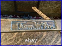Antique Tom McAn Shoe Store Display Stand Bronze Steel Advertising Fixture 1920s
