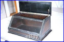 Antique VTG 1900s General Store Counter Wood Glass Display Show Case Cabinet Sla