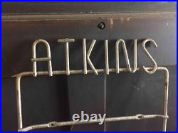 Antique Vintage ATKINS Saw Hardware Store Display Metal Tool Display Advertising