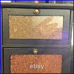 Antique Vintage GENERAL STORE SPICE COUNTER DISPLAY CABINET CHEST CASE 4 Drawer