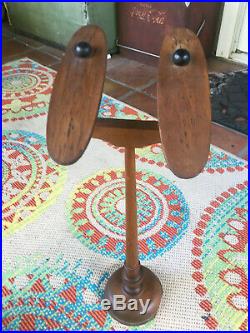 Antique Vintage General Store Display Victorian Shoe Stand Wooden