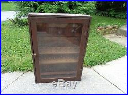 Antique/Vintage Hand Made General Store Advertising Thread Display Cabinet Case