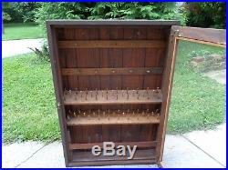 Antique/Vintage Hand Made General Store Advertising Thread Display Cabinet Case