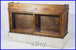 Antique Vintage Original Store Counter Display Mahogany General Cabinet Display