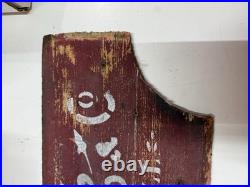 Antique Vintage Wooden Montgomery Ward And Co Chicago IL Sign