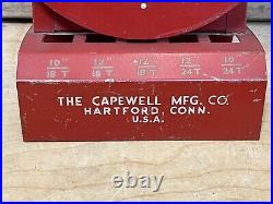 Antique Vtg 30s Capewell Flexloy Advertising Hardware Store Display Hartford CT