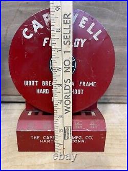 Antique Vtg 30s Capewell Flexloy Advertising Hardware Store Display Hartford CT