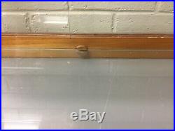 Antique Vtg Curved Glass Counter Top Store Display Case Waddell Co Glass Shelves