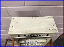 Antique Vtg Winston Cigarette Metal Store Display Dispenser 26 1/2 X 11 5/8 X 5