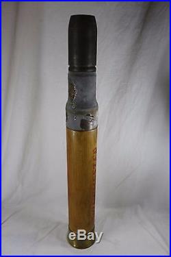 Antique Winchester Advertising Large Store Display Bullet Wood Brass Vintage 29