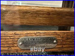 Antique Wood Glass Countertop General Store Jewelry Display Case Chicago 1920s