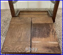 Antique Wood Glass Countertop General Store Jewelry Display Case Chicago 1920s