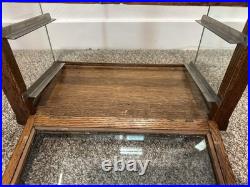 Antique Wood Glass Countertop General Store Jewelry Display Case Chicago 1920s