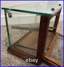 Antique Wood Glass Countertop General Store Jewelry Display Case Chicago 1920s