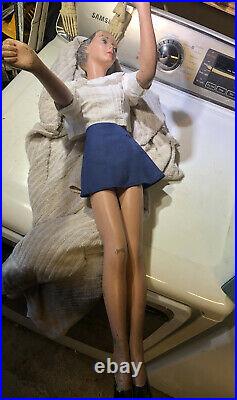 Antique miniature Mini mannequin Vintage paper maché art-deco Store Display 20s