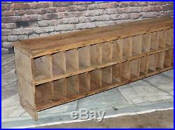 Antique/vintage 30 Section Wood Storage Cubby Cabinet Primitive Store Display