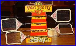Antique vintage Counter top country store Fly Swatter display with product-15036